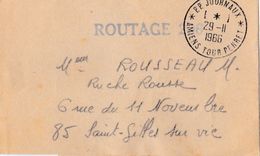 FRANCE :  Griffe ROUTAGE 206 Sur Bande De Journal CaD  PP  Journaux Amiens Tour Pernet De 1966 - Periódicos
