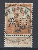 Nr 116 Gestempeld Perfin A.D. + Ca Antwerpen - 1909-34