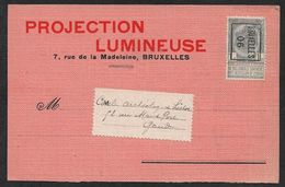 1906 BELGIQUE - PRÉOBLITÉRÉ 1C A GAND  - IMPRIMÉ  PUBLICITÉ PROJECTION LUMINEUSE , PHOTOGRAPHIE, PHONOGRAPHES - Rollini 1900-09