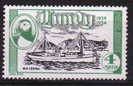 Lundy Island Single 4 Puffin Stamp 1954 Silver Jubilee Issue. - Local Issues