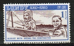 Lundy Island Single 1 Puffin Stamp Commemorating By Air 1929 - 1954. - Local Issues