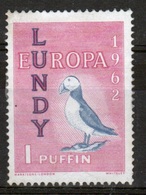 Lundy Island Single Stamp Of 1 Puffin Stamp From The 1962 Definitive Set. - Local Issues