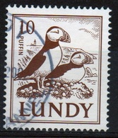 Lundy Island Single Stamp Of 10 Puffin Stamp From The 2002 Definitive Set. - Local Issues