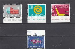 Suisse - Année 1961 - Neuf** - N°Zumstein 375/78**- Timbres De Propagande - Nuovi