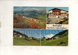Surcuolm (Suisse, Grisons) :  4 Blick Von Sporthotel "Chesa Mindaum" Im 1982 (lebendig) GF - Surcuolm