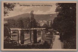 Bad Kissingen - S/w Rosengarten Mit Staffelsberg - Bad Kissingen