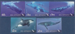 Ross, N° 125 à 129 (cachalot, Rorqual, Orque, Baleine à Bosse Et De Minke) Neuf ** - Unused Stamps