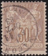 France  .    Yvert   .    80        .     O     .     Oblitéré   .   /  . Cancelled - 1876-1898 Sage (Tipo II)