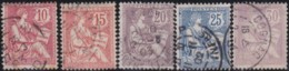 France  .    Yvert   .     124/28       .     O     .     Oblitéré   .   /  . Cancelled - Used Stamps