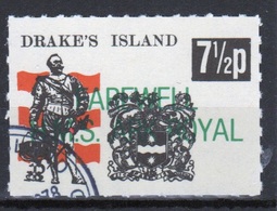 Drakes Island Single Stamp Marking The Farewell To HMS Ark Royal. - Local Issues