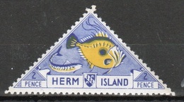 Herm Island 1954 Single 2d Stamp Celebrating Fauna And Nature. - Local Issues