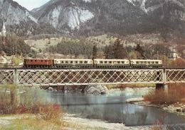 BVA - Viaduc Reichenau - Tamins Ge 4/6 355 - Rhätische Bahn - RhB - R.h.B. Ligne De Chemin De Fer Train - Tamins