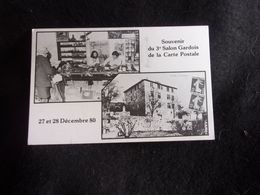 Publicité . Cartophilie. 3 ème Salon De La Carte Postale à Barjac .1980. Voir 2 Scans . - Bourses & Salons De Collections