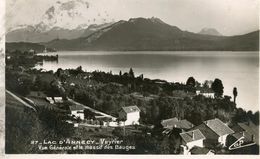 VEYRIER VUE GENERALE LAC D'ANNECY LE MASSIF DES BAUGES - Veyrier