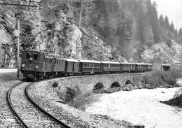 BVA - Schiers Furna Fuchsenwinkel Ge 4/4 354 355 - Rhätische Bahn - RhB - R.h.B. Ligne De Chemin De Fer Train - Furna