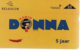 Telecard  BELGACOM DONNA RADIO 5 Jaar - [2] Prepaid & Refill Cards