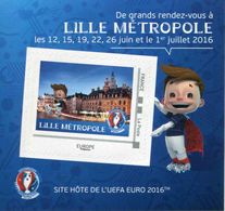 Mini Collector De 2016 Avec Timbre Adhésif "LILLE METROPOLE - UEFA EURO 2016 - Europe Phil@poste" - Collectors