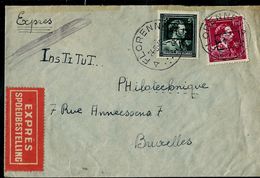 Doc. De FLORENNES - A A - Du 24/05/46 Par Exprès Avec N° 724 N Et 724 P  (- 10%) - Poste Rurale