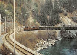 BVA - Reichenau-Tamins Et Trin Gorges Du Rhin - Rhätische Bahn - R.h.B. Ligne De Chemin De Fer Train - Trin