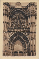 Troyes -  La Cathédrale : Porte Centrale De La Façade - Troyes