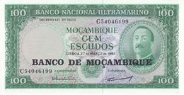 BILLETE DE MOZAMBIQUE DE 100 ESCUDOS DEL AÑO 1961 SIN CIRCULAR  (BANK NOTE) UNCIRCULATED - Mozambique