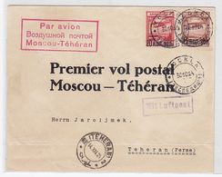 Russland 1921 Seltener Erstflug Brief Moskau-Teheran - Covers & Documents