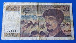 1982 Billet De 20 Francs - Billets  France  20 F 1980-1997 ''Debussy'' Série D.009 - 20 F 1980-1997 ''Debussy''