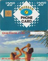 21/ Bahamas; P10. Beaching, Black CN 6 Digits, Chip GEM 1.2, Ca. 1.000 Ex., Range 100000 - 101000 - Bahamas