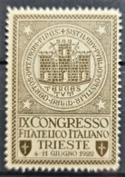ITALY / ITALIA 1922 - MNH - Congresso Filatelico Italiano Trieste 1922 - Vignette - Mint/hinged