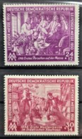 GERMANY 1950 / DDR - MNH - Mi 248, 249 - Leipziger Messe 1950 - Nuevos