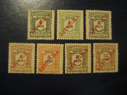 MACAU 1904 Tax Taxe Yvert 1/1 * Hinged No Gum Set (Cat 2008 165 Eur) Macao China Portugal Area - Strafport