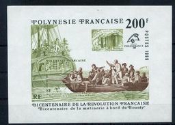 Polynésie Française BF 15 Philexfrance 89 Le Bounty Neuf ** TB MNH Cote 17 - Blocchi & Foglietti