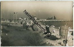 Pelzerhaken - Strand - Landungsbrücke - Foto-Ansichtskarte - Stempel Julius Simonsen Oldenburg - Neustadt (Holstein)