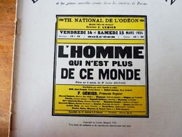 L'HOMME QUI N'EST PLUS DE CE MONDE (origine-> La Petite Illustration, Daté 1924 ) Auteur: Lucien Besnard - French Authors