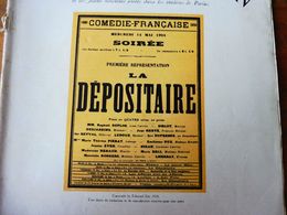 LA DEPOSITAIRE (origine-> La Petite Illustration, Daté 1924 ) Auteur :Edmond Sée - Französische Autoren
