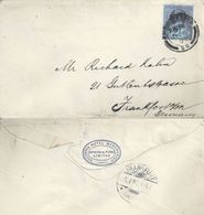 Ausland Brief  "Victoria Hotel, Manchester" - Frankfurt         1897 - Covers & Documents