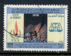 Kuwait 1978 Declaration Of Human Rights 100f FU - Kuwait