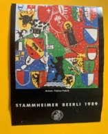 15046 - 700e Anniversaire De La Confédération Stammheimer Beerli 1989  Artiste : Fabian Fabrik - Art