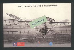 100 Ans D'Hélicoptère - 1907-2007  Pau LCornu En 1907 - Hélicoptères