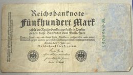 Reichsbanknote 500 Mark 07-07-1922 - 500 Mark