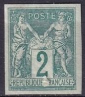 FRANCE - 2 C. Sage Non Dentelé (vérifié Par Pascal Scheller) RARE - 1872-1920