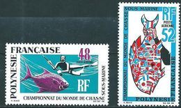 Polynésie Aerien YT 29 & 30 (PA) " Chasse Sous-marine " 1969 Neuf** - Ungebraucht