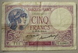 Billet 5 Francs "Violet" 29-12-1932 - 5 F 1917-1940 ''Violet''