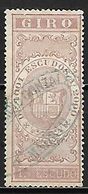 PORTUGAL      -    Fiscal   -   GIRO  .  Armoiries.  1 Escudo. - Usati