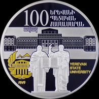 ARMENIA 1000 DRAM SILVER COIN PROOF 2019 Centenary Of Yerevan State University - Armenia