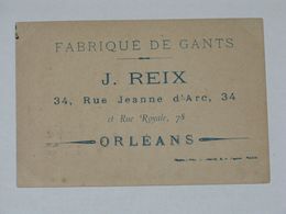 Migonnette Publicitaire/ Fabrique De Gants J. REIX / ORLEANS - Orleans