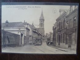 LAMBERSART Rue Du Bourg Et L'église  édit: L.P - Lambersart