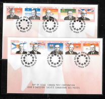 Canada - 1998 Provincial Premieres Set 10v On 2 Illustrated FDC - Ottawa Pictorial Pmk - 1991-2000