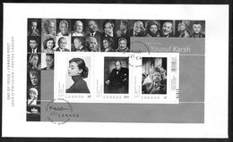 Canada - 2008 Yousuf Karsh Photography Block Illustrated FDC - Ottawa Pictorial Pmk - 2001-2010