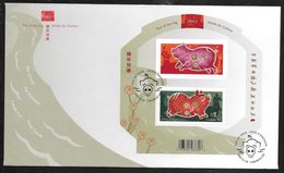 Canada - 2007 Chinese Year Of The Pig Block Illustrated FDC - Toronto Pictorial Pmk - 2001-2010